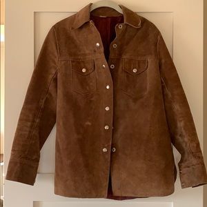 Vintage Suede Shirt Jacket